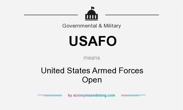 What does USAFO mean? It stands for United States Armed Forces Open