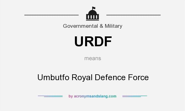 What does URDF mean? It stands for Umbutfo Royal Defence Force