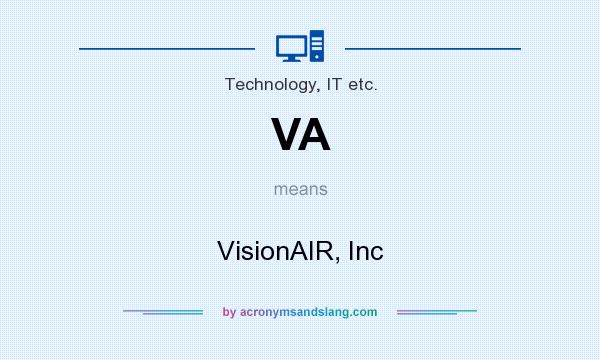 What does VA mean? It stands for VisionAIR, Inc