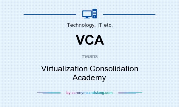 What does VCA mean? It stands for Virtualization Consolidation Academy