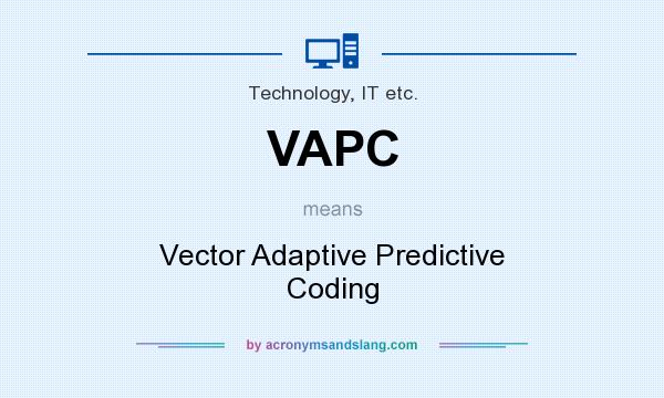 What does VAPC mean? It stands for Vector Adaptive Predictive Coding