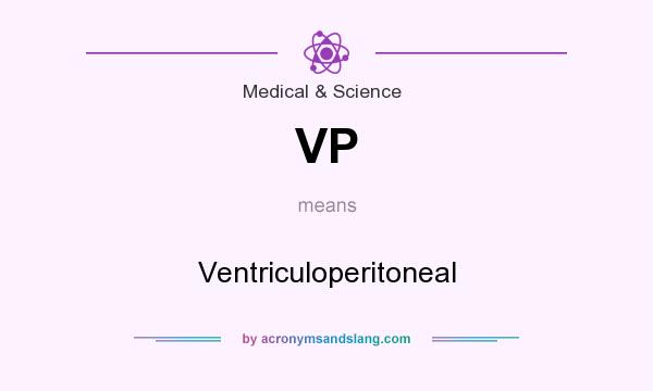What does VP mean? It stands for Ventriculoperitoneal