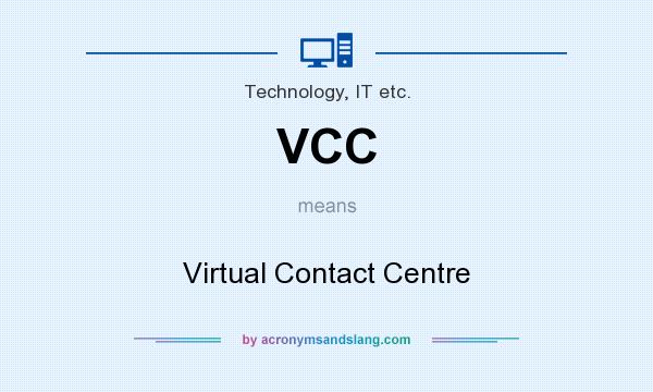What does VCC mean? It stands for Virtual Contact Centre