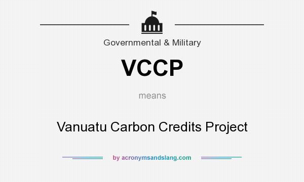 What does VCCP mean? It stands for Vanuatu Carbon Credits Project