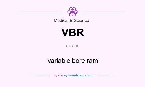What does VBR mean? It stands for variable bore ram