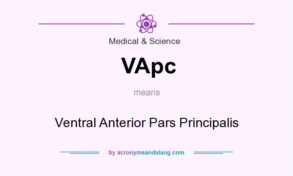What does VApc mean? It stands for Ventral Anterior Pars Principalis