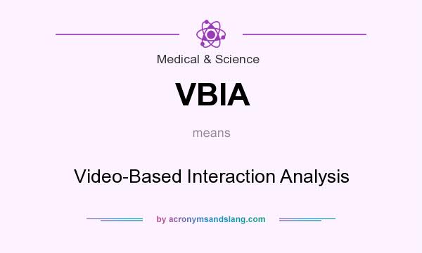 What does VBIA mean? It stands for Video-Based Interaction Analysis