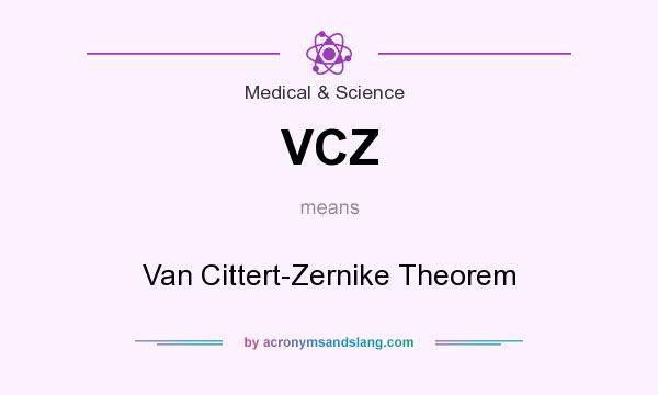 What does VCZ mean? It stands for Van Cittert-Zernike Theorem