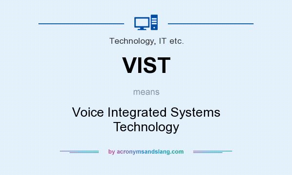What does VIST mean? It stands for Voice Integrated Systems Technology