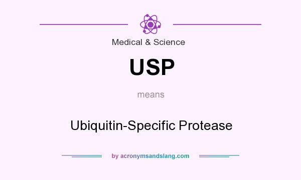 What does USP mean? It stands for Ubiquitin-Specific Protease