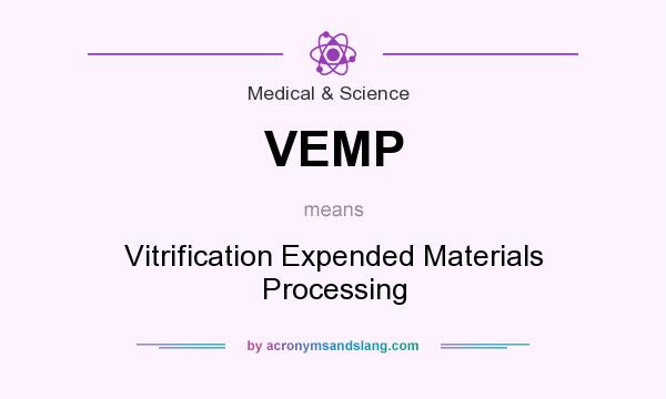 What does VEMP mean? It stands for Vitrification Expended Materials Processing