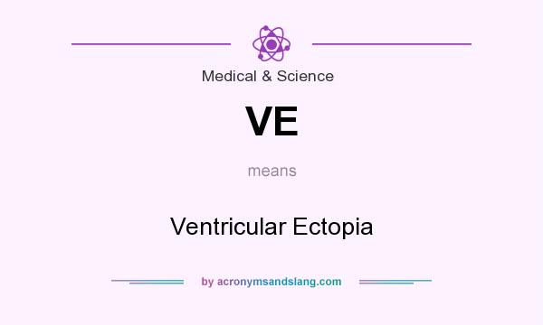 What does VE mean? It stands for Ventricular Ectopia