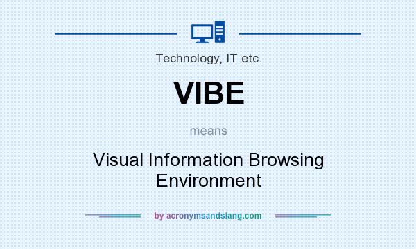 What does VIBE mean? It stands for Visual Information Browsing Environment