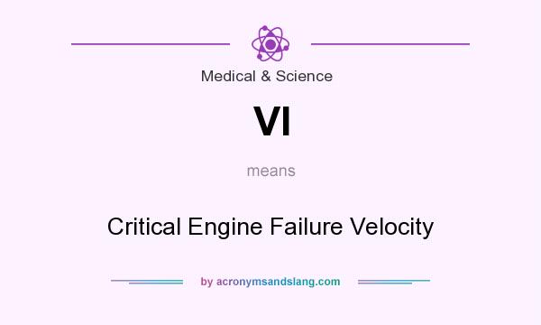 What does VI mean? It stands for Critical Engine Failure Velocity
