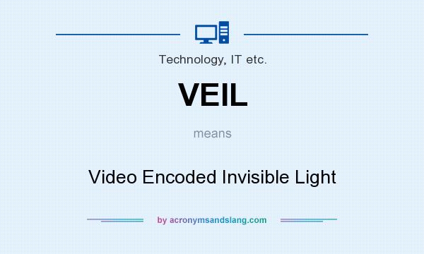 What does VEIL mean? It stands for Video Encoded Invisible Light