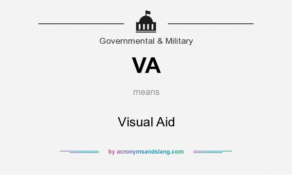 What does VA mean? It stands for Visual Aid
