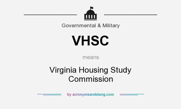 What does VHSC mean? It stands for Virginia Housing Study Commission
