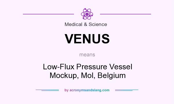 What does VENUS mean? It stands for Low-Flux Pressure Vessel Mockup, Mol, Belgium