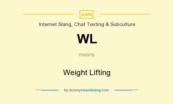 What does WL mean? It stands for Weight Lifting