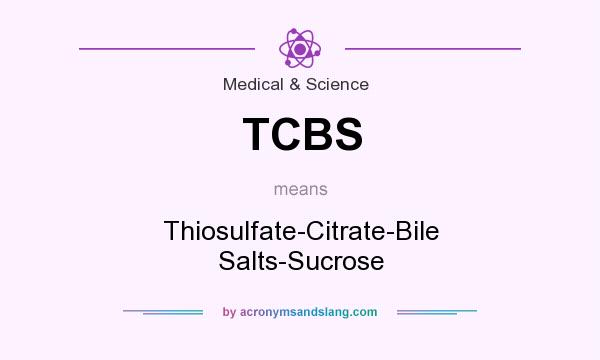 What does TCBS mean? It stands for Thiosulfate-Citrate-Bile Salts-Sucrose