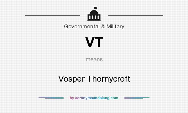 What does VT mean? It stands for Vosper Thornycroft