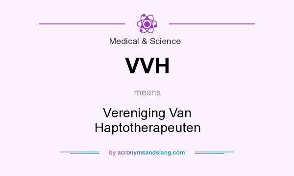 What does VVH mean? It stands for Vereniging Van Haptotherapeuten