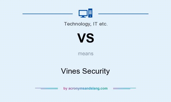 What does VS mean? It stands for Vines Security