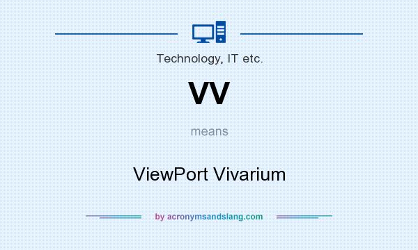 What does VV mean? It stands for ViewPort Vivarium