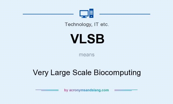 What does VLSB mean? It stands for Very Large Scale Biocomputing