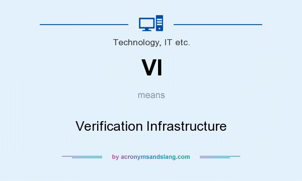 What does VI mean? It stands for Verification Infrastructure