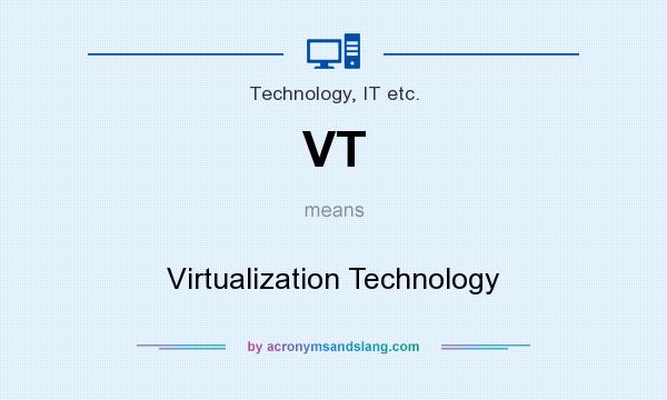 What does VT mean? It stands for Virtualization Technology