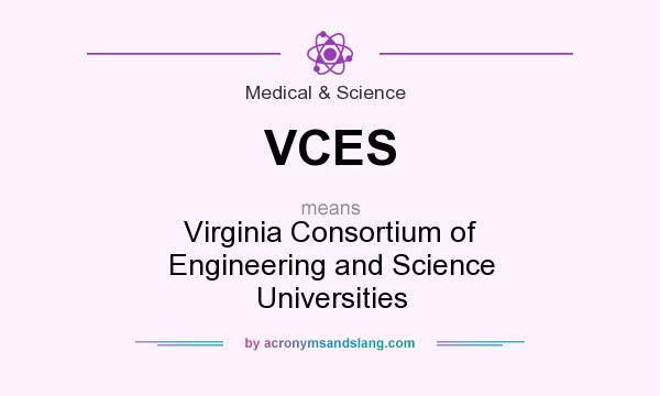 What does VCES mean? It stands for Virginia Consortium of Engineering and Science Universities