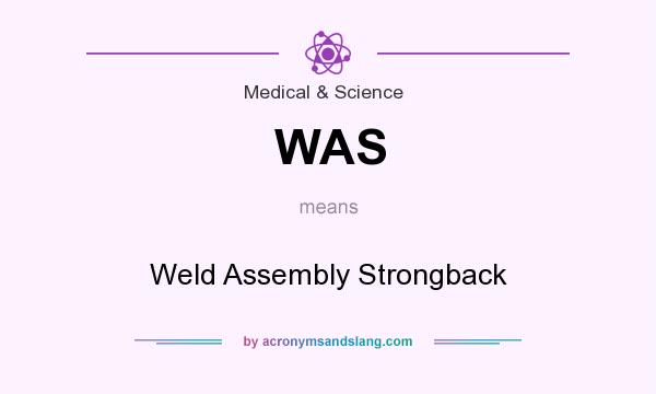 What does WAS mean? It stands for Weld Assembly Strongback