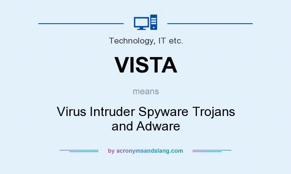 What does VISTA mean? It stands for Virus Intruder Spyware Trojans and Adware