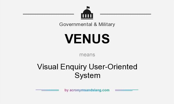 What does VENUS mean? It stands for Visual Enquiry User-Oriented System