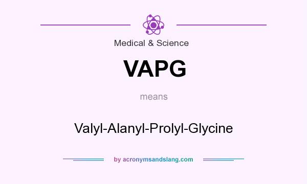 What does VAPG mean? It stands for Valyl-Alanyl-Prolyl-Glycine