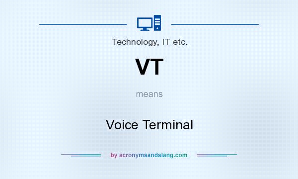 What does VT mean? It stands for Voice Terminal
