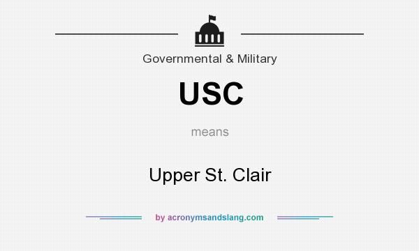 What does USC mean? It stands for Upper St. Clair