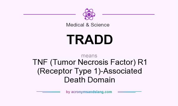 What does TRADD mean? It stands for TNF (Tumor Necrosis Factor) R1 (Receptor Type 1)-Associated Death Domain