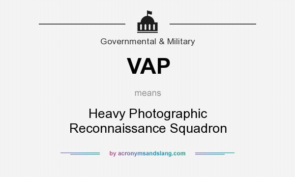 What does VAP mean? It stands for Heavy Photographic Reconnaissance Squadron