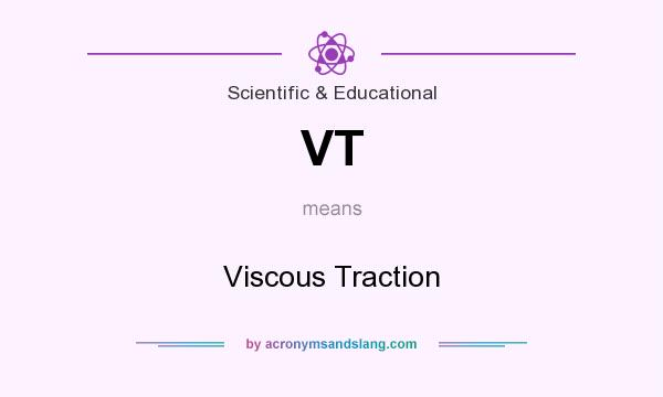What does VT mean? It stands for Viscous Traction