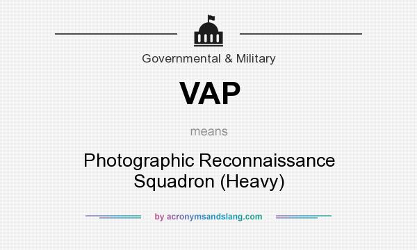 What does VAP mean? It stands for Photographic Reconnaissance Squadron (Heavy)