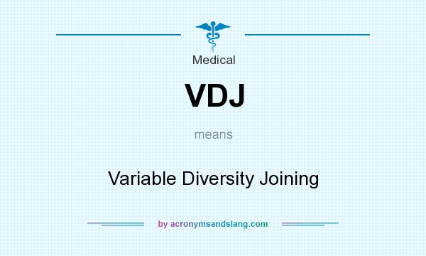 What does VDJ mean? It stands for Variable Diversity Joining