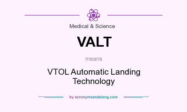 What does VALT mean? It stands for VTOL Automatic Landing Technology