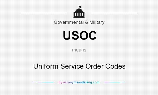 What does USOC mean? It stands for Uniform Service Order Codes