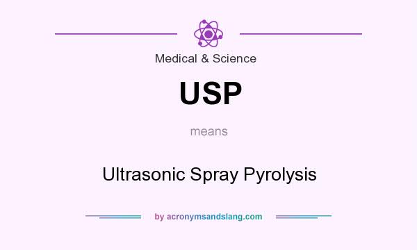 What does USP mean? It stands for Ultrasonic Spray Pyrolysis