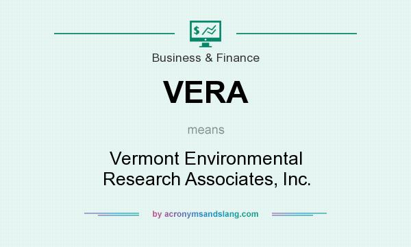 What does VERA mean? It stands for Vermont Environmental Research Associates, Inc.