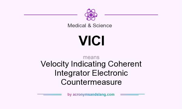 What does VICI mean? It stands for Velocity Indicating Coherent Integrator Electronic Countermeasure