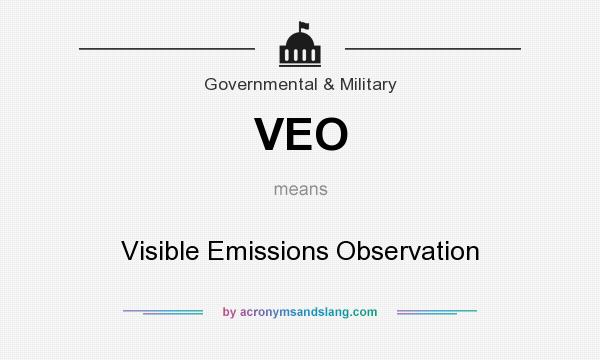 What does VEO mean? It stands for Visible Emissions Observation