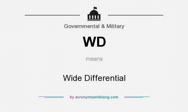 What does WD mean? It stands for Wide Differential